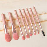 Portable Travel Wood Handle Makeup Brushes Set Eye Shadow Eyebrow Lip Foundation Comestic Tool Brochas Maquillaje Bag Choose