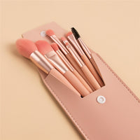 Portable Travel Wood Handle Makeup Brushes Set Eye Shadow Eyebrow Lip Foundation Comestic Tool Brochas Maquillaje Bag Choose