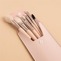 Portable Travel Wood Handle Makeup Brushes Set Eye Shadow Eyebrow Lip Foundation Comestic Tool Brochas Maquillaje Bag Choose