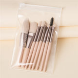 Portable Travel Wood Handle Makeup Brushes Set Eye Shadow Eyebrow Lip Foundation Comestic Tool Brochas Maquillaje Bag Choose