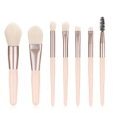 Portable Travel Wood Handle Makeup Brushes Set Eye Shadow Eyebrow Lip Foundation Comestic Tool Brochas Maquillaje Bag Choose