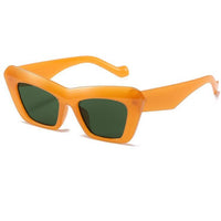 Brand Sunglasses High Quality Trends Oversized Sunglasses Women Luxury Designer Orange Glasses Square Shades