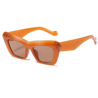 Brand Sunglasses High Quality Trends Oversized Sunglasses Women Luxury Designer Orange Glasses Square Shades