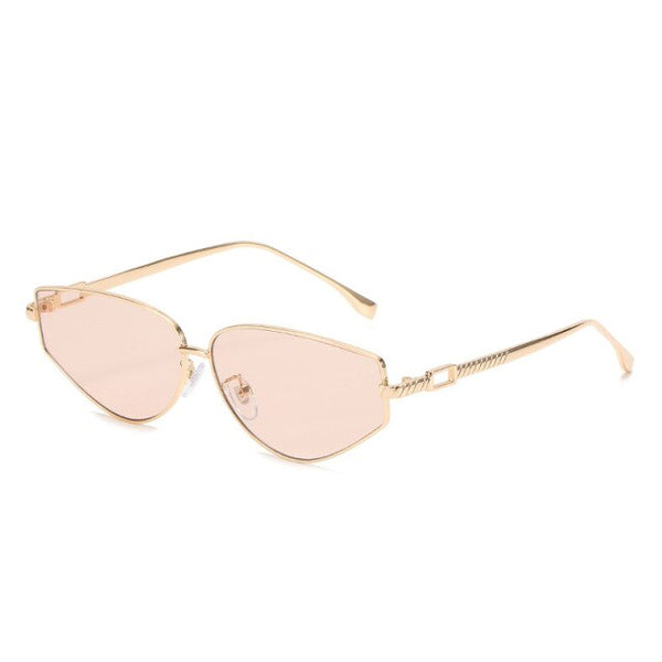 Small Cateye Sunglasses Women Brand Vintage Eyewear Women Metal Punk Glasses Female Shades Oculos Feminino UV400