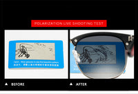 Classic Retro Rivet Polarized Sunglasses Men Women Tr90 Legs Lighter Design Female Male Sun Glasses