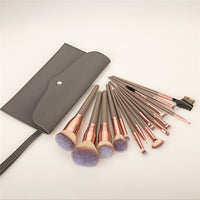 Black Makeup Brushes Set Eyeshadow Eyebrow Eyelash Foundation Beauty Cosmetics Make Up Brush Bag Tools Brochas De Maquillaje