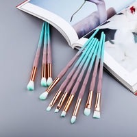 New Diamond Eye Makeup Brushes Set Women Eyeshadow Eyebrow brush Lip Cosmetic Colorful for Make Up Tools