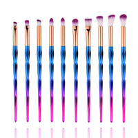 New Diamond Eye Makeup Brushes Set Women Eyeshadow Eyebrow brush Lip Cosmetic Colorful for Make Up Tools