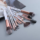 15pcs Powder Foundation Makeup Brushes Set Tools Kit Eyelas Eye Shadow Brush For Eyebrows Highlight