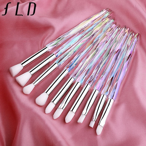 10/5Pcs Eye Brush Mini Diamond Makeup Brush Set Eye Shadow Lip Eyebrow Brushes High Quality Professional Lip Eyeliner Tools