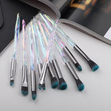 10/5Pcs Eye Brush Mini Diamond Makeup Brush Set Eye Shadow Lip Eyebrow Brushes High Quality Professional Lip Eyeliner Tools