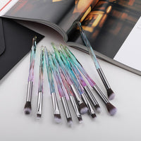 10/5Pcs Eye Brush Mini Diamond Makeup Brush Set Eye Shadow Lip Eyebrow Brushes High Quality Professional Lip Eyeliner Tools