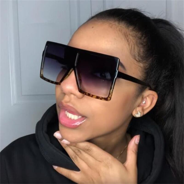 Sunglasses Square Women Sun Glasses Female Eyewear Eyeglasses Vintage Plastic Frame Clear Lens UV400 Shade Driving