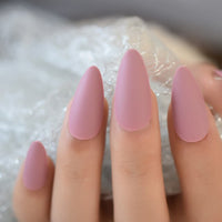 French Short Almond Fake Nails White Lined Artificial Fingernails Manicure