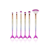 Professional Mermaid Makeup Brushes Eye Set Kits Shadow Eyeliner Eyebrow High Quality Make Up Brush Beauty Comestic Tools