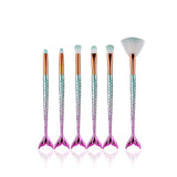 Professional Mermaid Makeup Brushes Eye Set Kits Shadow Eyeliner Eyebrow High Quality Make Up Brush Beauty Comestic Tools