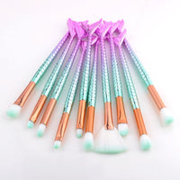 Professional Mermaid Makeup Brushes Eye Set Kits Shadow Eyeliner Eyebrow High Quality Make Up Brush Beauty Comestic Tools