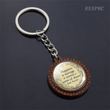 JANE AUSTEN Quote Keychain My Good Opinion Literary Gift Glass Pride and Prejudice Keyring Book Key Ring Chain Cabochon