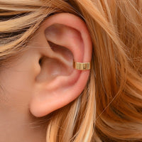 2021 New Gold Silver Color Simple Hollow Metal Line Geometric Circle No Piercing Ear Clip Earrings for Women Jewelry