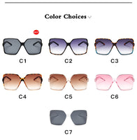 Oversize Sunglasses Womengradient Plastic Female Sun Glasses UV400 Lentes De Sol Mujer