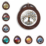 Tree of Life Keychain Life Tree Art Picture Glass Cabochon Wooden Keychain Vintage Key Chains Tree of Life