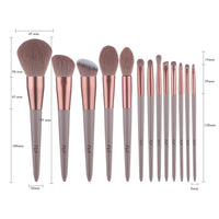 8/13pcs Natural Hair Makeup Brushes Set Professional Foundation Blushes Eyeshadow Eyebrow Blending Brush Tools Maquillaje