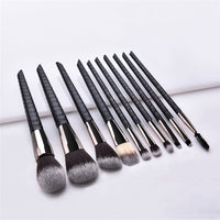 Crocodile Pattern Makeup Brushes Bag Foundation Powder Eyelash Eyebrow Comestic Brush Set Pinceaux De Brochas Maquillage