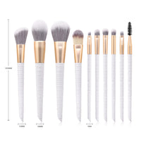 Crocodile Pattern Makeup Brushes Bag Foundation Powder Eyelash Eyebrow Comestic Brush Set Pinceaux De Brochas Maquillage