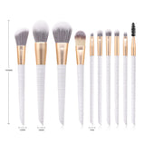 Crocodile Pattern Makeup Brushes Bag Foundation Powder Eyelash Eyebrow Comestic Brush Set Pinceaux De Brochas Maquillage