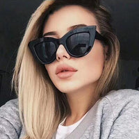 Fashion Vintage Ladies Sexy Cat Eye Sunglasses Women Luxury Retro Big Frame Sun Glasses Gafas Oculos De Sol Feminino