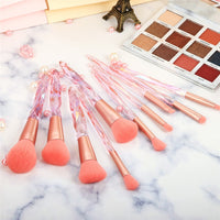 10Pcs Makeup Brushes Set Bag Essential Make-up Brushes Kit for Powder Liquid Cream Cosmetics Blending Blush Concealer Brush