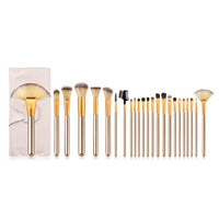 24/18/12Pcs Champagne Gold Makeup Brushes Set Foundation Blending Blush Concealer Eye Shadow Cosmetic Kit With Bag to Choose