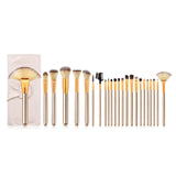 24/18/12Pcs Champagne Gold Makeup Brushes Set Foundation Blending Blush Concealer Eye Shadow Cosmetic Kit With Bag to Choose