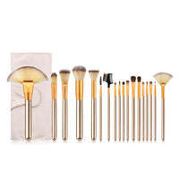 24/18/12Pcs Champagne Gold Makeup Brushes Set Foundation Blending Blush Concealer Eye Shadow Cosmetic Kit With Bag to Choose