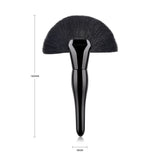 1pcs Fan Makeup Brush Powder High Quality White Black Make up Brushes Face Shaving Brochas De Maquillaje Profesional