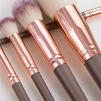 Natural Makeup Brushes Set Foundation Eyebrow Eyeshadow Professional Cosmetic Make Up Tool Brochas De Maquillaje Bag Choose