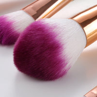 6Pcs Mermaid Professional Makeup Brushes Set Face Powder Blush Brush Cosmetic Tools Foundation Eye Brush Kit