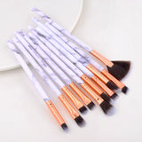 10Pcs Makeup Brushes Tool Set Cosmetic Powder Eye Shadow Eyebrow Foundation Blush Blending Beauty Make Up Brush Tools