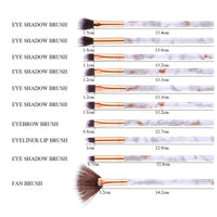 10Pcs Makeup Brushes Tool Set Cosmetic Powder Eye Shadow Eyebrow Foundation Blush Blending Beauty Make Up Brush Tools