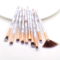 10Pcs Makeup Brushes Tool Set Cosmetic Powder Eye Shadow Eyebrow Foundation Blush Blending Beauty Make Up Brush Tools