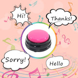 Recordable Talking Easy Carry Voice Recording Sound Button for Kids Pet Dog Interactive Toy Answering Buttons Party Noise Makers