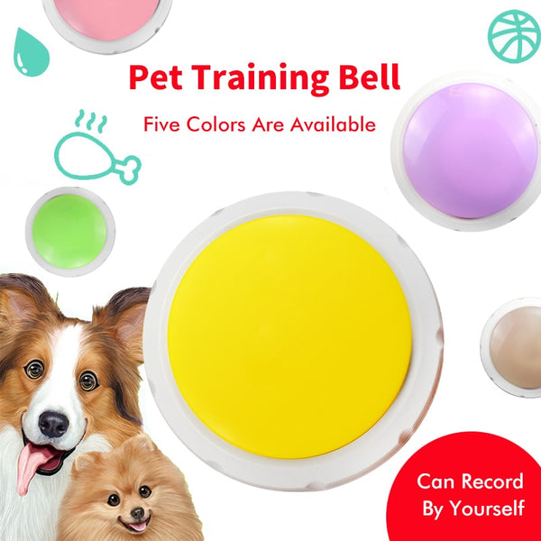 Pet Squeak Toy Recordable Talking Communication Button To Speak Pet Training Toy Interactive Toy Answering Universal For Dog Toy