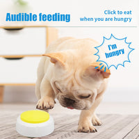 Pet Squeak Toy Recordable Talking Communication Button To Speak Pet Training Toy Interactive Toy Answering Universal For Dog Toy