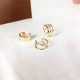 Fashion Simple Smooth Ear Cuffs Clip Earrings for Women No Piercing Fake Cartilage Earring Gifts