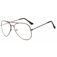 Fashion Polit Glass Frame Women Retro Clear Lens Optical Glasses Brand Designer Black Frame Alloy Eyeglasses Unisex