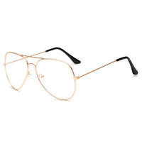 Fashion Polit Glass Frame Women Retro Clear Lens Optical Glasses Brand Designer Black Frame Alloy Eyeglasses Unisex