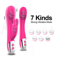 Powerful Dildo Vibrator Sex Toys For Women G-Spot Clitoris Stimulation Silicone Soft Rabbit Vibrators Female Goods for Adults