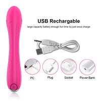 Powerful Dildo Vibrator Sex Toys For Women G-Spot Clitoris Stimulation Silicone Soft Rabbit Vibrators Female Goods for Adults