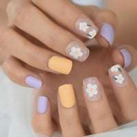 Beige Gradient French Manicure Tips Gorgeous and Classy Natural Fake Nails Faded Nails Designed