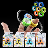 Magnetic Rings AntiStress Fidget Toy Magic RingTool Bracelet Magnetic Rings Finger Spinner RingTool Kids Adult Decompression Toy